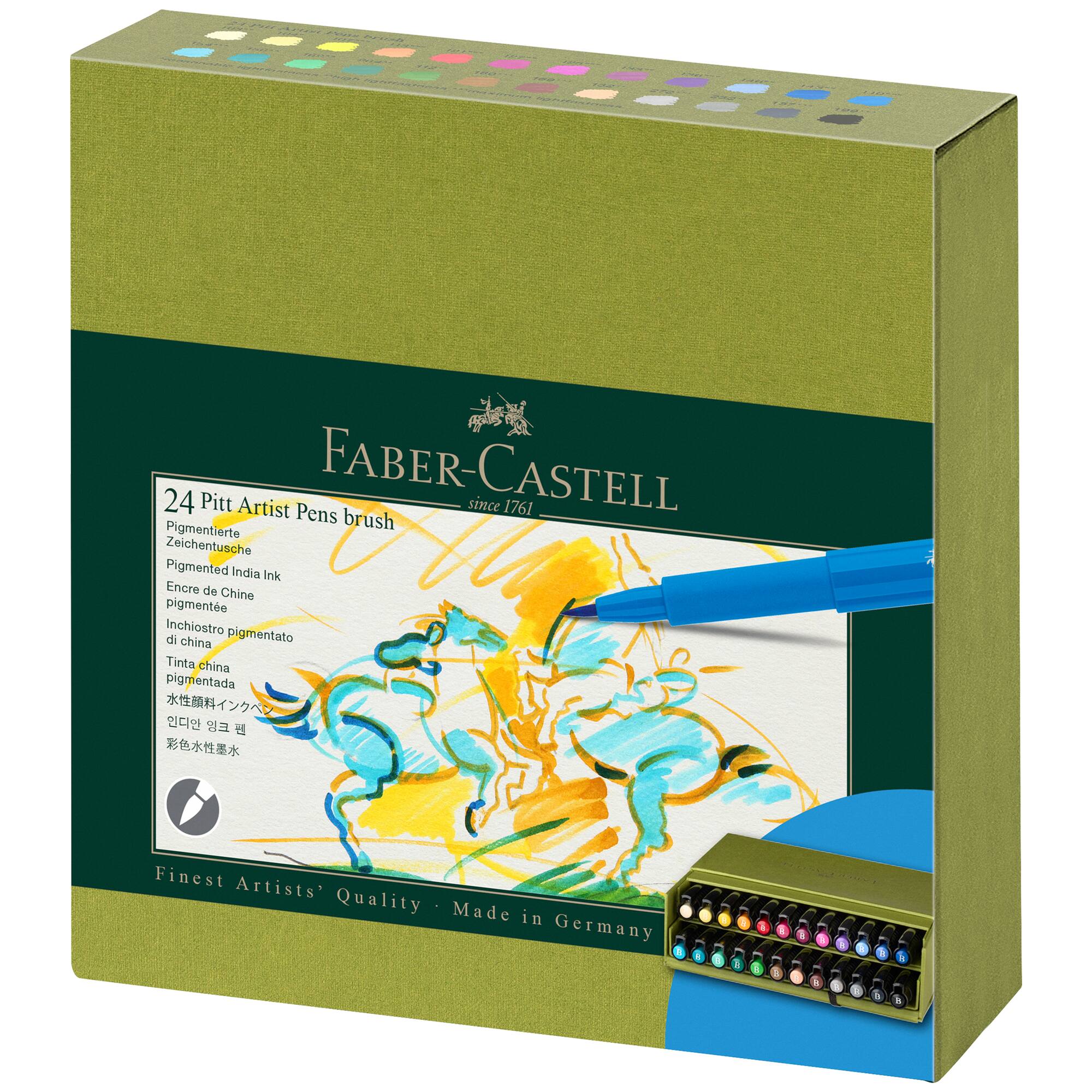 Faber-Castell Pitt Artist 24 Color Brush Pen Studio Box Set